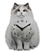 cute  cartoon wall clock